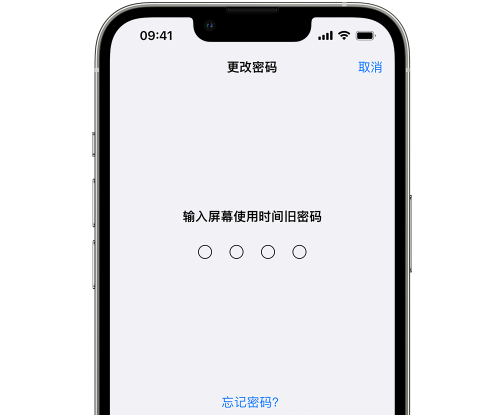 太湖iPhone屏幕维修分享iPhone屏幕使用时间密码忘记了怎么办 