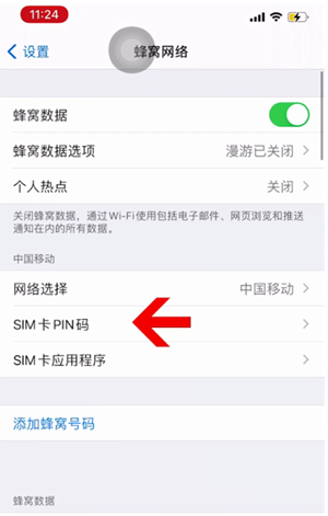 太湖苹果14维修网分享如何给iPhone14的SIM卡设置密码 