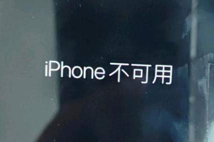 太湖苹果服务网点分享锁屏界面显示“iPhone 不可用”如何解决 